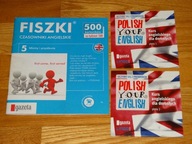 Zestaw do Angielskiego Fiszki Czasowniki 100 fiszek + Polish Your English