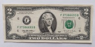 banknot 2 dolary 1995 Atlanta USA