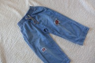 ZARA BABY SPODNIE JEANSOWE KULOTY 7/8 104-110