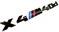 BMW G02 X4 M40d emblemat logo znaczek napis czarny