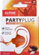 Zátky Alpine Party Plug, Hudba, Koncert, hluk, TRANSPARENTNÁ