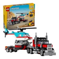 LEGO Creator 3 v 1 - Nákladné auto s plošinou a vrtuľníkom (31146)