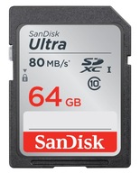 Karta pamięci SanDisk Ultra SD SDXC 64GB 80Mb/s