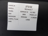 light rear left Renault Espace IV 8200027153