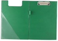 Deska A4 PVC z klipem i okładką zielona DRECT