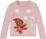 Lupilu dziewczęcy sweter sweterek diody Led 86-92 cm Pierniczek Święta