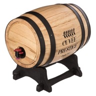 Sud na víno s dávkovačom, drevený barel, 5,5 L