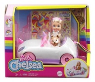 Barbie Chelsea. GXT41 Tęczowy zestaw, lalka + autko