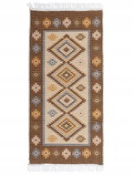 Dywan kilim tkany dwustronny wzór 60x120 BOHO ETNO