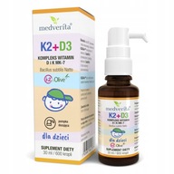 Medverita K2+D3 pre deti K MK-7 kvapky 30ml