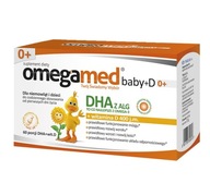 Výživový doplnok Poľský Lek OMEGAMED Baby DHA + Wit D 0+ 60 kapsúl