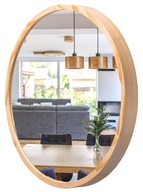 Nástenné zrkadlo LEJA okrúhle fi475 BOROVICA do predsiene obývacej izby STYLE