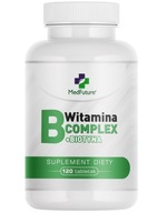 MedFuture Vitamín B-komplex + Biotín 120 tab. Dobrá nálada Únava