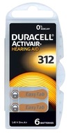 Duracell Activair 312 PR41 bateria słuchowa 6 szt