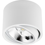 Oprawa Natynkowa Lampa Sufitowa TUBA SPOT LED AR111 GU10 Ruchoma Biały