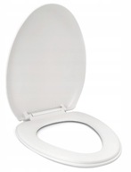Biała Deska Sedesowa Wolnoopadająca Typ-V WC Twarda Uniwersalna do Toalety