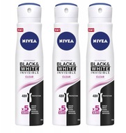 NIVEA Black White Invisible Clear dezodorant 3x250