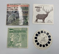 Slajdy na stereoskop Animals of our national parks Gaf View Master 1977
