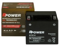 Akumulator żelowy YTX14-BS Bpower GTX14 12Ah 210A DO GS 1200 1250