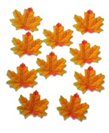 Listki ozdobne materiałowe kolor jesieni 10sztuk, v1