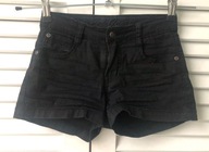 D-XEL Jeansowe krótkie czarne spodenki szorty r 9-10 l