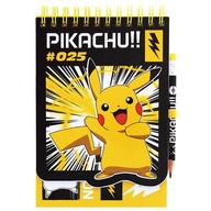 Poznámkový blok + ceruzka Blueprint Pokémon čierny, Odtiene žltej a zlatej