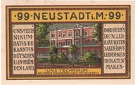 Banknot, Niemcy, Neustadt Stadt, 99 Pfennig, châte