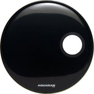 AQUARIAN Ported Bass Off Set Hole Black 18"