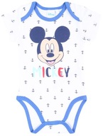 Biele dojčenské body Myška Mickey DISNEY 9m 74cm