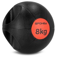 Piłka do treningu funkcjonalnego siłowego uchwyt 8 kg Spokey GRIPI