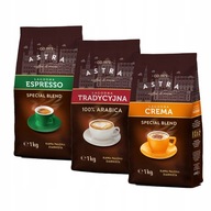 Kawa Astra Crema Espresso Tradycyjna Ziarno 3x1kg