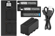 2X BATERIA AKU. NEWELL NP-F770 DO LAMP YONGNUO YN300 III + ŁADOWARKA USB-C