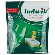 Ludwik All In One Lemon Tablety Pre Umývačky riadu 738 G (41 Ks)