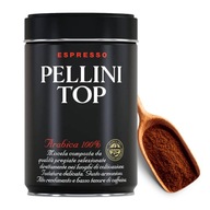 Mletá káva v plechovke Pellini Top arabika 100% 250g