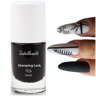 Lakier do stempli do zdobień Isabellenails CZARNY stamping lack black 6ml