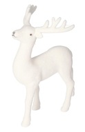 VELÚR RÉN SZARVAS ÁLLÓ DEKORÁCIÓ 21CM DÍSZ