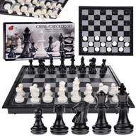 Magnetické šachy 2w1 logická hra GR0620