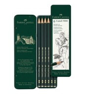Zestaw ołówków Castell 9000 Faber-Castell - 6 szt.