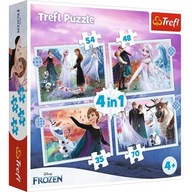 Puzzle Trefl FROZEN MAGIA W LESIE 207 ELTREFL 4w1 34398