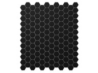 KERAMICKÁ MOZAIKA HEXAGON BLACK ČIERNA MATNÁ