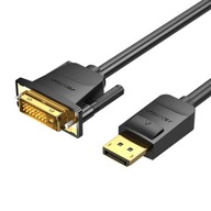 VENTION KABEL DISPLAYPORT 1.2 PRZEWÓD DISPLAY PORT DO DVI 1080P 60HZ 1,5M