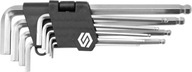 Klucze ampulowe, imbusowe, kulka 2-10mm, CR-V kpl.