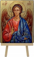 MAJK Ręcznie wykonana ikona religijna ARCHANIOŁ MICHAŁ 13 x 17 cm Mała