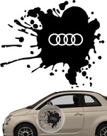 Naklejka na samochód auto, szybę lakier, tuning audi logo plama 15cm