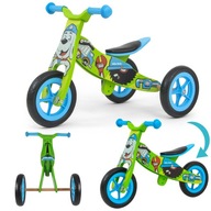 Rowerek biegowy drewniany jeździk dla dzieci 2w1 Cool zielony Milly Mally