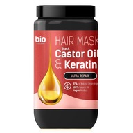 Bio Naturell Maska na vlasy s čiernym ricínovým olejom a keratínom 946ml