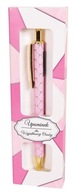 Długopis automatyczny Glamour w etui złoto/różowa obudowa CRESCO TP
