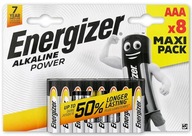 Bateria Alkaliczna Energizer LR3 AAA Base Maxi Pack - cena za 8szt