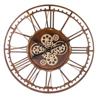 Kovové hodiny 75 cm v industriálnom štýle mechani
