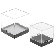 2ks akrylová vitrína na drahé kamene s plastovou základňou priehľadná výstavná krabička